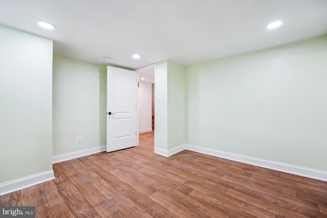 11218 Monticello Ave, Silver Spring, MD 20902 - unfurnished room with wood finished floors and recessed lighting