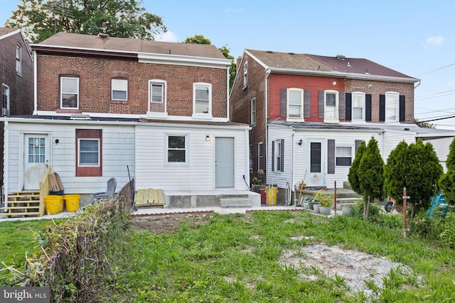 218 Sewell Ave, Hamilton, NJ 08610 - back of house featuring brick siding and entry steps