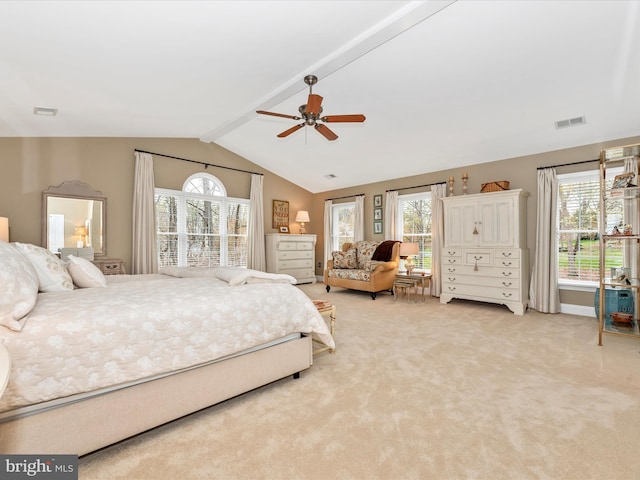 22324 Canterfield Way, Germantown, MD 20876 - bedroom featuring light colored carpet, multiple windows, and ceiling fan
