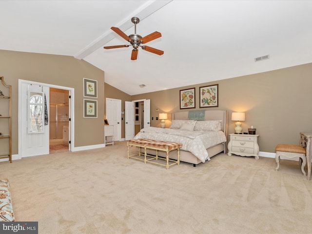 22324 Canterfield Way, Germantown, MD 20876 - carpeted bedroom with baseboards, ceiling fan, and ensuite bathroom
