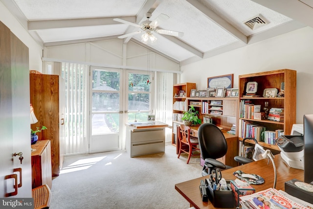 1534 Benton Hollow Rd, Drumore, PA 17518 - office area with a ceiling fan and carpet