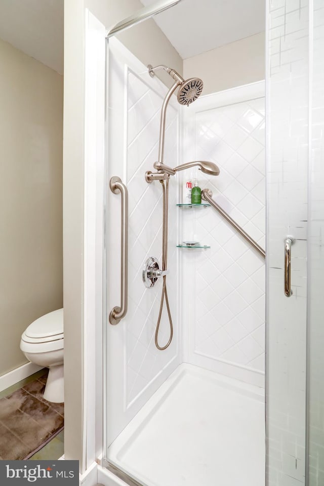 1534 Benton Hollow Rd, Drumore, PA 17518 - bathroom featuring a stall shower and toilet