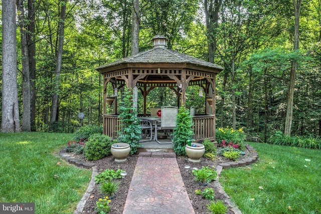 1534 Benton Hollow Rd, Drumore, PA 17518 - view of green lawn with a gazebo and a view of trees