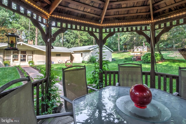 1534 Benton Hollow Rd, Drumore, PA 17518 - view of patio / terrace with a gazebo and outdoor dining area