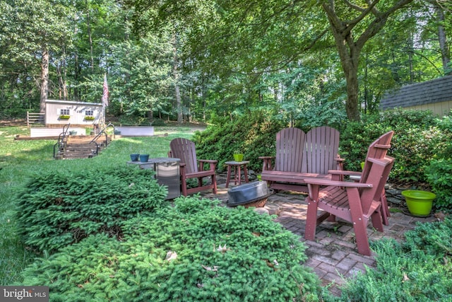 1534 Benton Hollow Rd, Drumore, PA 17518 - view of yard featuring an outbuilding and a patio area