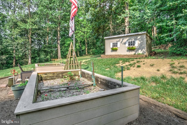 1534 Benton Hollow Rd, Drumore, PA 17518 - view of yard featuring a vegetable garden and a shed