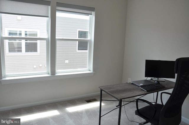 16150 Bowery St, Rockville, MD 20855 - home office with baseboards and carpet