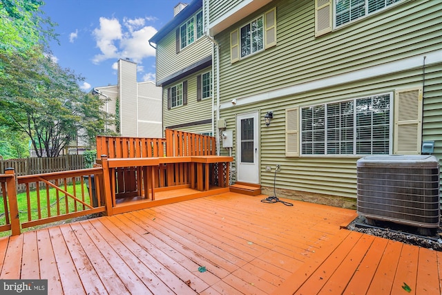 1646 Sierra Woods Dr, Reston, VA 20194 - deck with central AC unit
