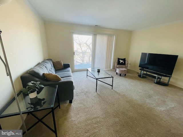 46 Township Line Rd Unit 215, Elkins Park, PA 19027 - living room with carpet flooring