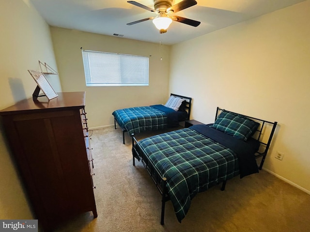 46 Township Line Rd Unit 215, Elkins Park, PA 19027 - carpeted bedroom with baseboards and ceiling fan