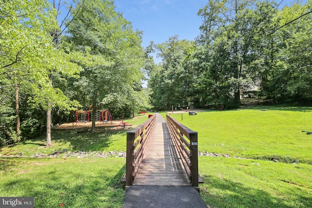 13617 Union Village Cir, Clifton, VA 20124 - view of community featuring a yard