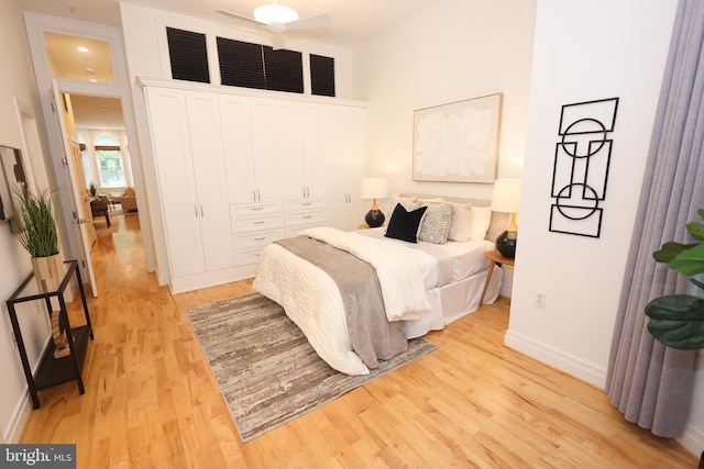 1622 19th St NW Unit 2, Washington, DC 20009 - bedroom with light wood-style floors and baseboards