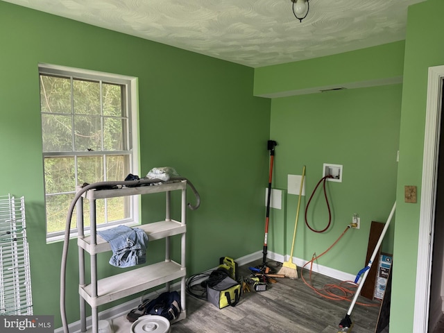 3236 George St, Baltimore, MD 21220 - workout area with healthy amount of natural light, wood finished floors, and baseboards