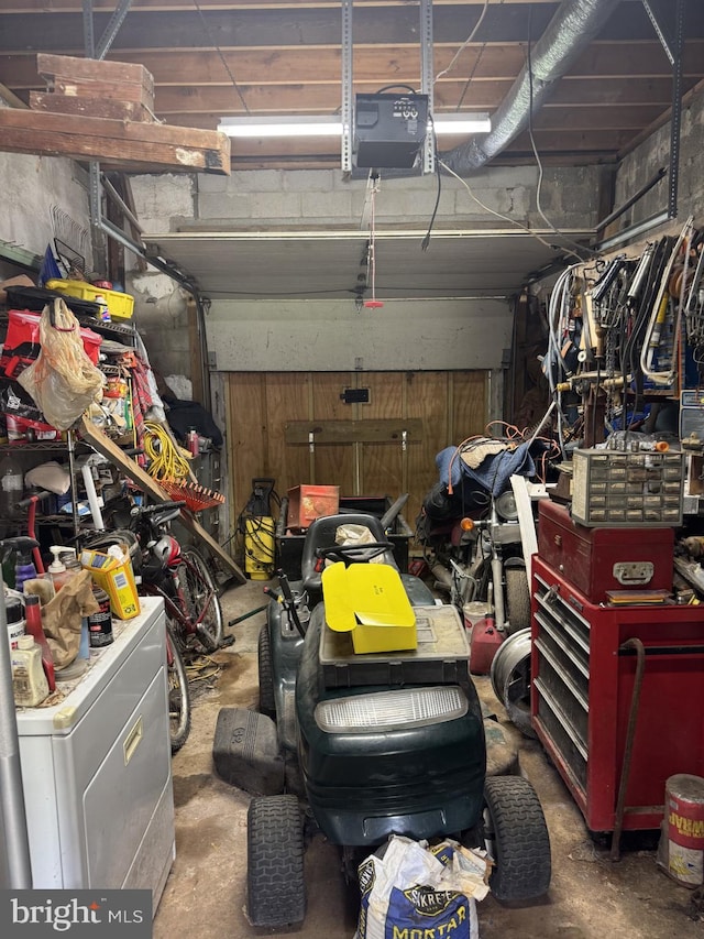 3236 George St, Baltimore, MD 21220 - garage featuring a garage door opener