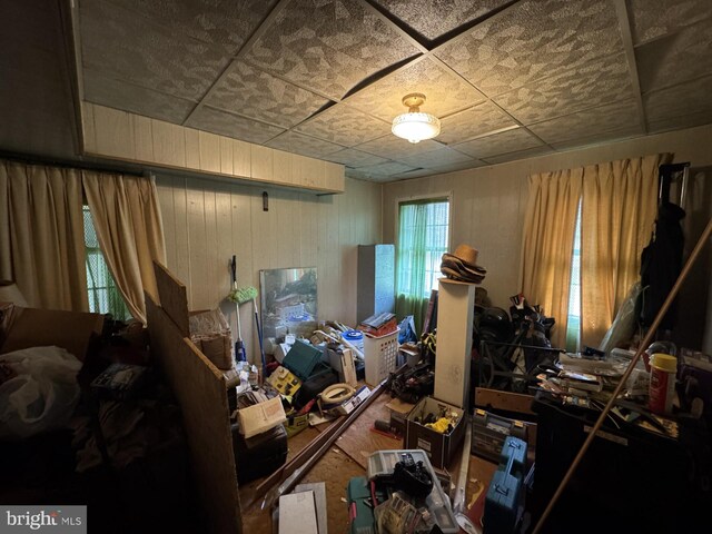 3236 George St, Baltimore, MD 21220 - bedroom with wood walls
