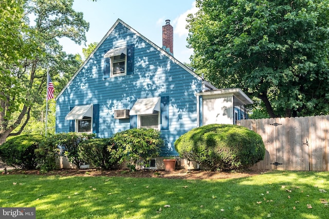 321 Willow Rd, Hellertown, PA 18055 - view of home's exterior with a chimney