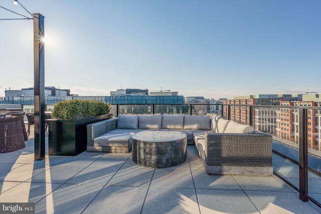 1300 4th St SE Unit 715, Washington, DC 20003 - view of patio / terrace featuring an outdoor hangout area and a view of city