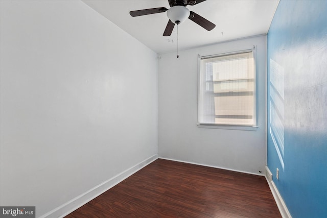 5450 Erdrick St, Philadelphia, PA 19124 - empty room with wood finished floors and a ceiling fan