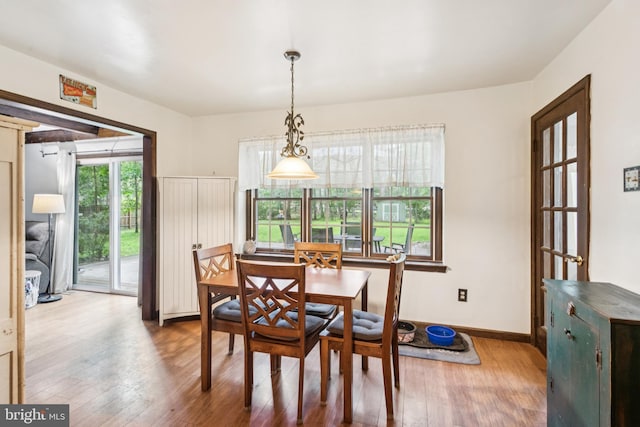 13 Plymouth, Tabernacle, NJ 08088 - dining area with hardwood / wood-style flooring and baseboards