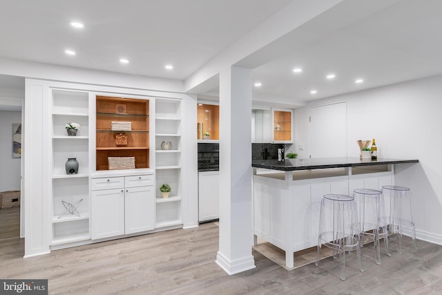 2950 Macomb St NW, Washington, DC 20008 - bar area featuring wood finished floors, recessed lighting, and baseboards