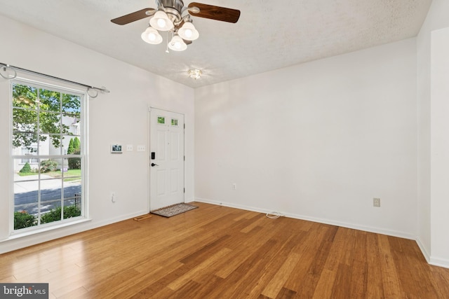 8309 Pigeon Fork Ln, Laurel, MD 20724 - entrance foyer featuring light wood-style flooring and a ceiling fan