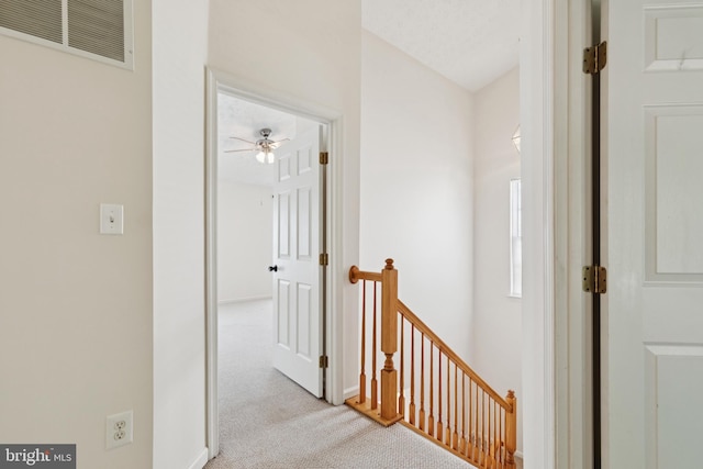 8309 Pigeon Fork Ln, Laurel, MD 20724 - corridor with an upstairs landing and carpet