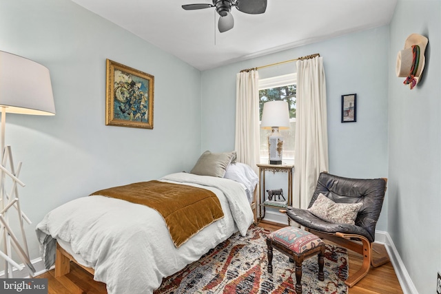 1850 Irving St NW, Washington, DC 20010 - bedroom with wood finished floors and a ceiling fan