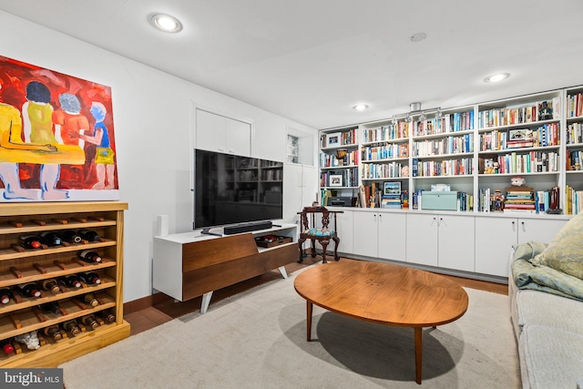 1850 Irving St NW, Washington, DC 20010 - living area with recessed lighting and built in shelves