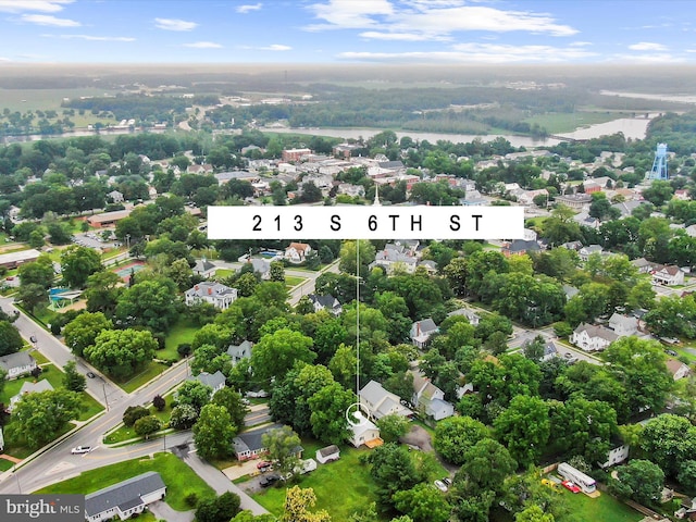 213 S 6th St, Denton, MD 21629 - aerial perspective of suburban area