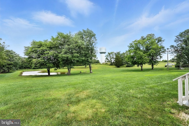 view of grassy yard