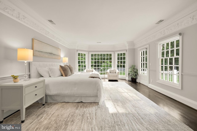 13300 Manor Stone Dr, Darnestown, MD 20874 - bedroom with crown molding and wood finished floors