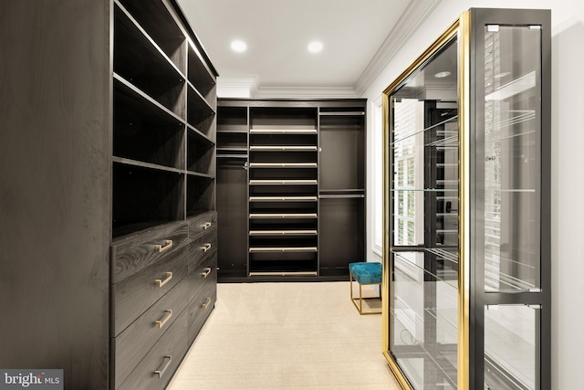 13300 Manor Stone Dr, Darnestown, MD 20874 - spacious closet with carpet floors and wine cooler