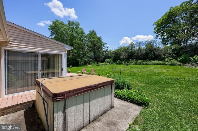 1549 Willoughby Cir, Manheim, PA 17545 - view of green lawn featuring a hot tub