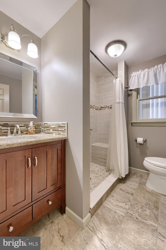 1549 Willoughby Cir, Manheim, PA 17545 - full bath featuring vanity, a stall shower, and tasteful backsplash