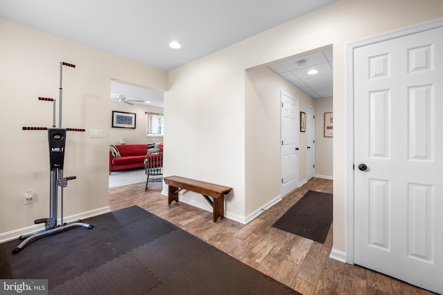 2997 Patapsco Rd, Finksburg, MD 21048 - corridor featuring wood finished floors, recessed lighting, and baseboards