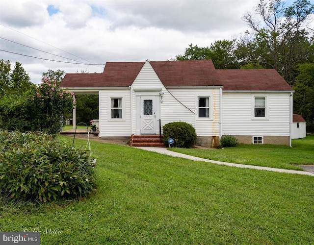 4718 White Marsh, Rosedale, MD 21237 - view of front of home with a front yard and entry steps