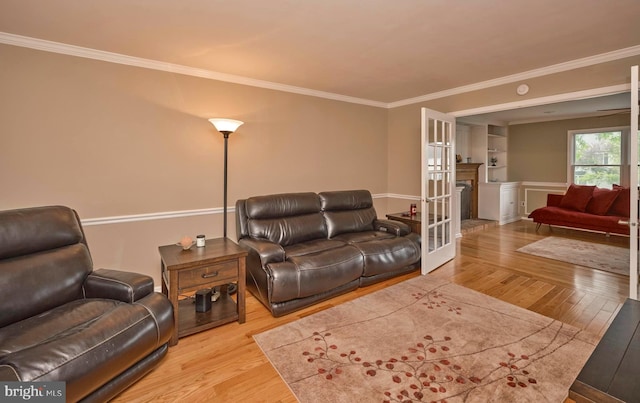 365 Newgate Rd, Langhorne, PA 19047 - living room with wood finished floors and crown molding