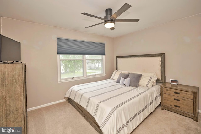 365 Newgate Rd, Langhorne, PA 19047 - bedroom with light colored carpet and ceiling fan