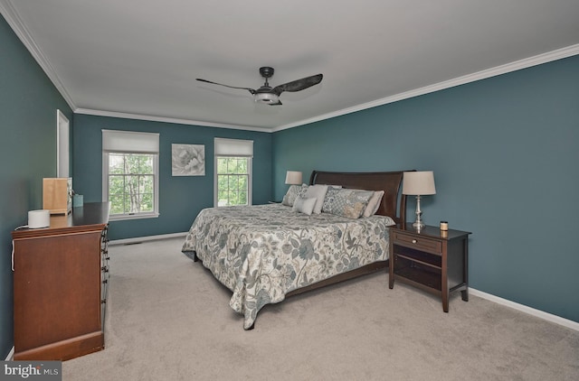 365 Newgate Rd, Langhorne, PA 19047 - carpeted bedroom featuring crown molding and ceiling fan