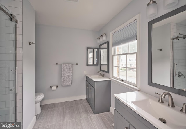 365 Newgate Rd, Langhorne, PA 19047 - full bath with two vanities and tiled shower