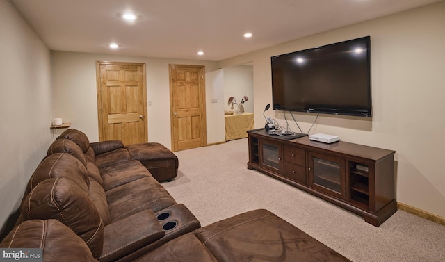 365 Newgate Rd, Langhorne, PA 19047 - living area featuring carpet floors and recessed lighting