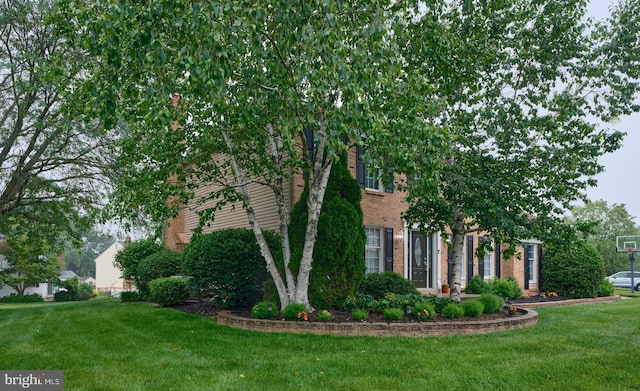 365 Newgate Rd, Langhorne, PA 19047 - view of side of property with a yard and brick siding