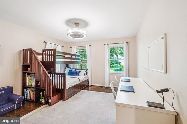 1399 Old Quincy Ln, Reston, VA 20194 - bedroom with wood finished floors and an office area