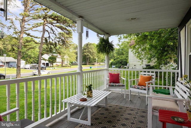 12 Pamela Ct, Jackson, NJ 08527 - wooden porch featuring a yard and a residential view