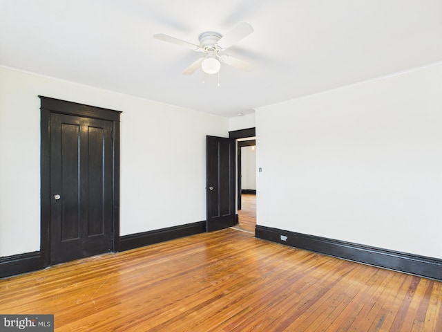 3437 Market St, Camp Hill, PA 17011 - spare room with a ceiling fan and light wood-style flooring