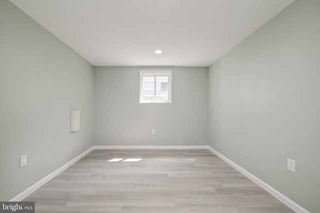 8808 Edmonston Rd, College Park, MD 20740 - spare room with light wood-style floors and recessed lighting