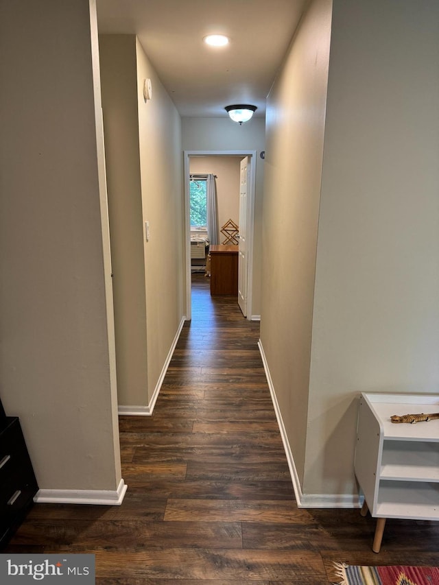 100 Campbell Cir Unit D33, Downingtown, PA 19335 - corridor featuring dark wood-type flooring and baseboards