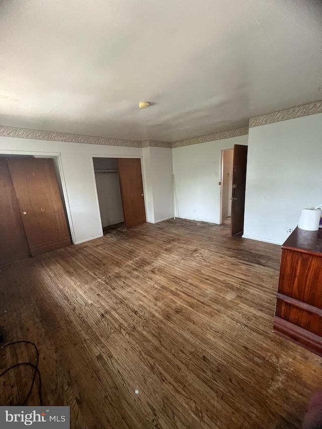 1206 Lakeshore Dr, Camden, NJ 08104 - unfurnished bedroom with wood finished floors and a closet