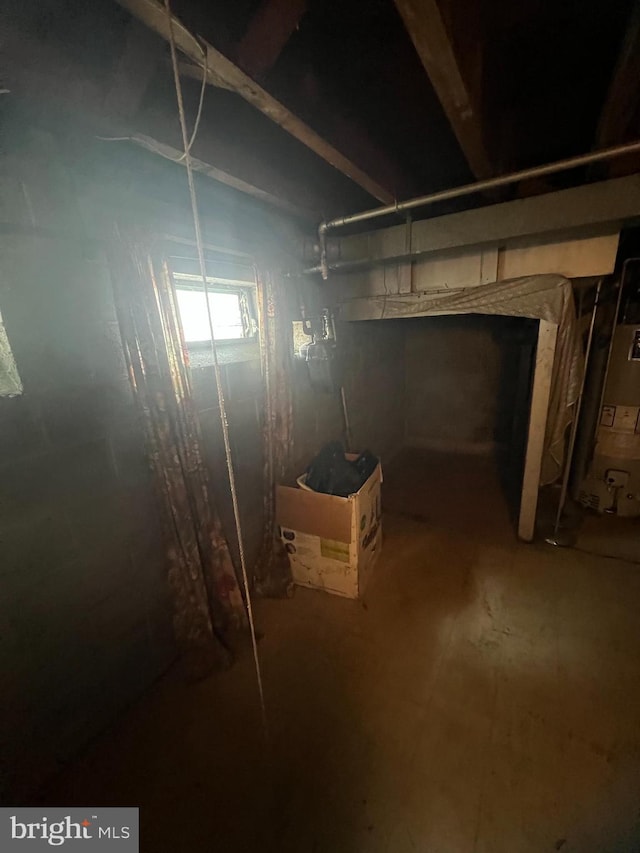 1206 Lakeshore Dr, Camden, NJ 08104 - basement with gas water heater