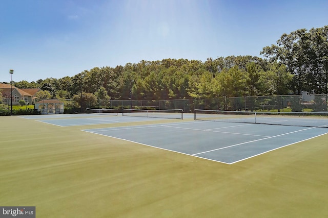 150 Mirage Blvd, Barnegat, NJ 08005 - view of tennis court featuring community basketball court